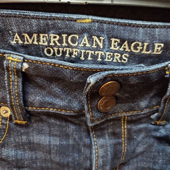 American Eagle Outfitters Womens Jeans Blue Size 2 Cotton Blend Crop Stretch - Picture 5 of 12